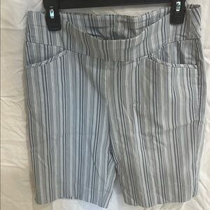 Striped Gray Women's Shorts